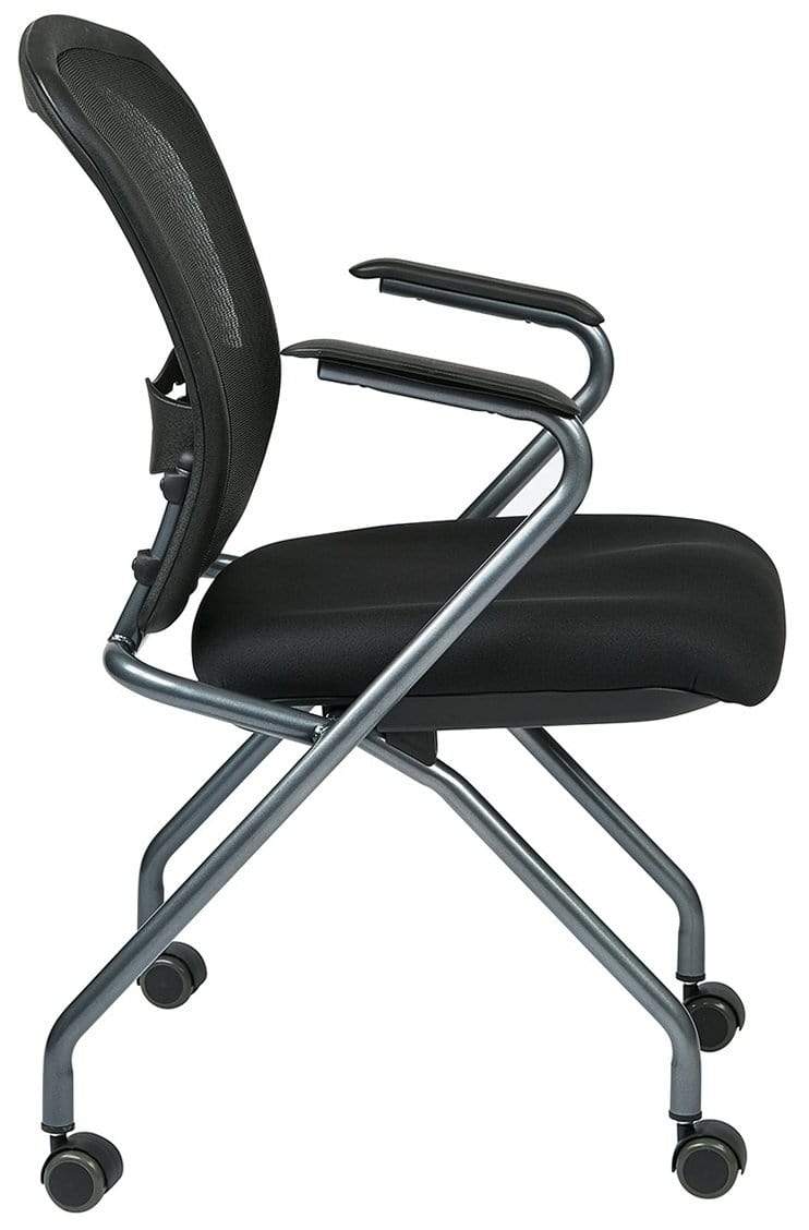 Office Star Pro Line II Mesh Folding Chairs - 2 Pack [84440 30] - Comfortable & Durable for Office, Conference, Events & Outdoor Use