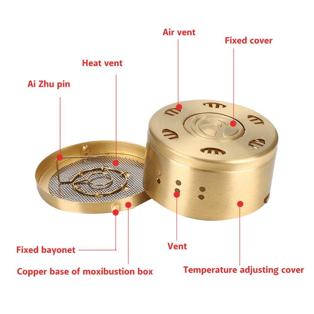 Zetiling Smokeless Moxibustion Box - Portable Moxa Therapy Device with 3-Layer Filter Design for Back, Neck & Belly Pain Relief | Home Use & Professional Acupuncture Care