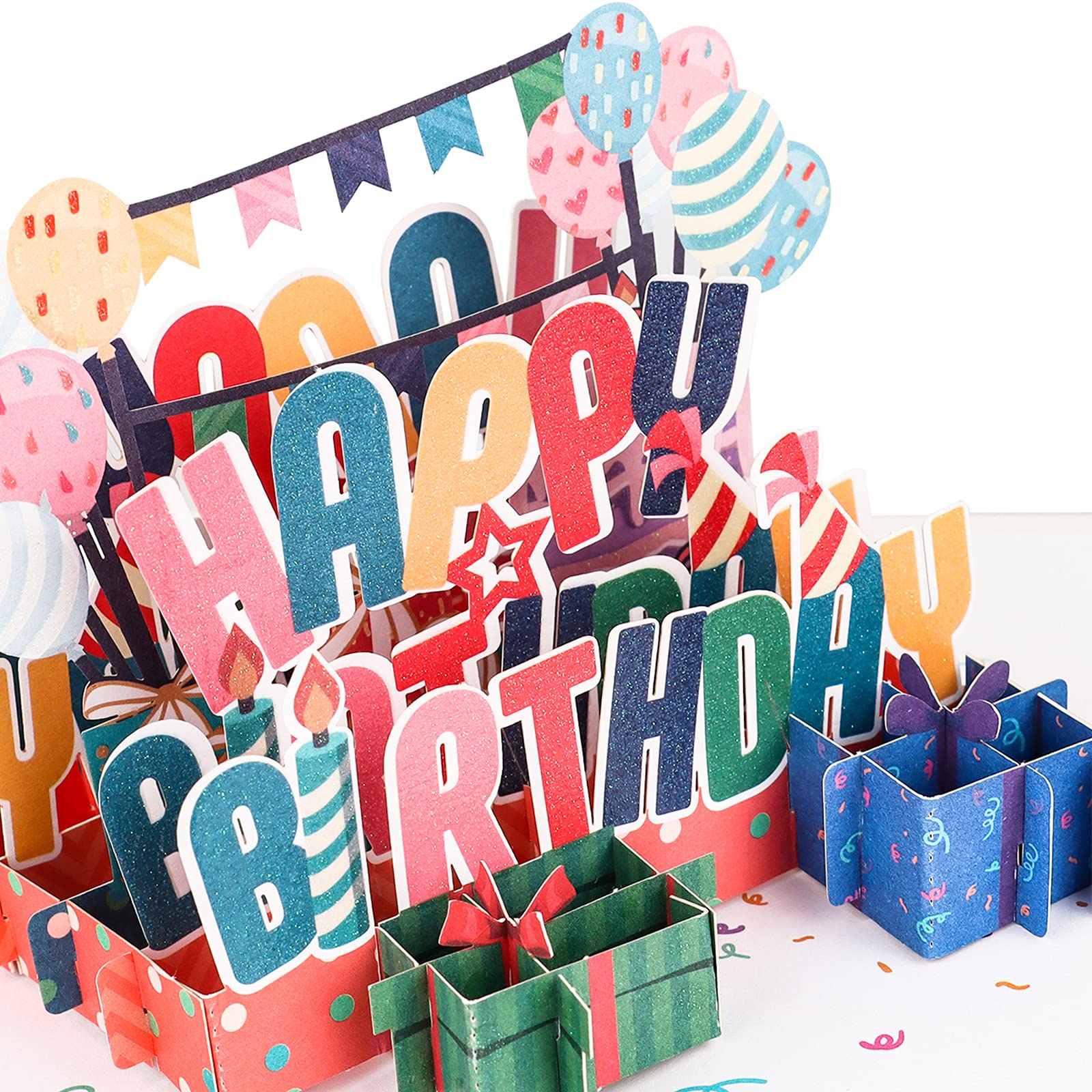 Giiffu 3D Pop Up Birthday Card - Funny Handmade Greeting Card with Envelope for Kids, Friends, Men & Women | Perfect for Birthday Surprises, Party Favors & Special Occasions