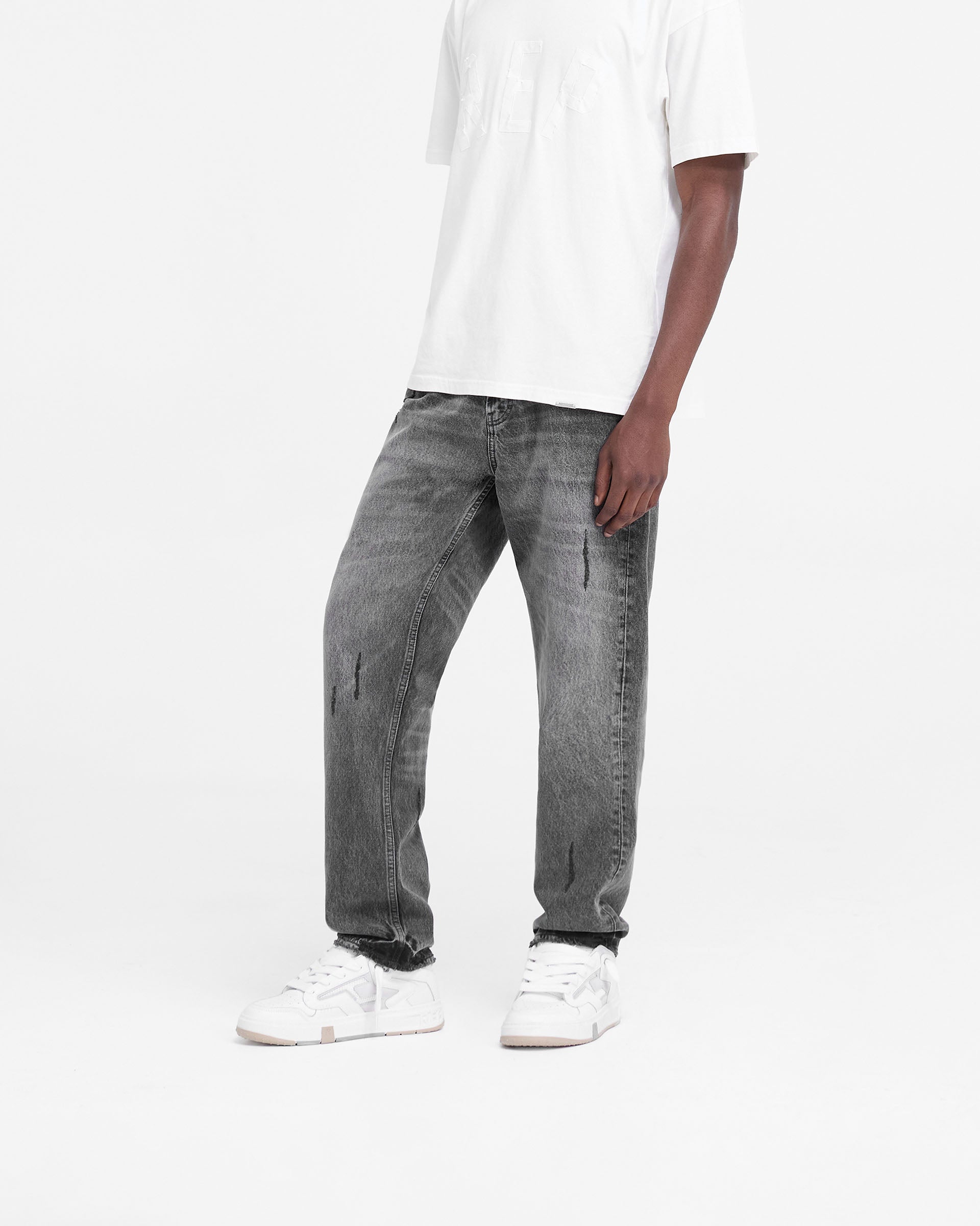 R2 Rep Denim Charcoal Jeans - Men's Slim Fit Stretch Denim Pants for Casual Wear & Everyday Style