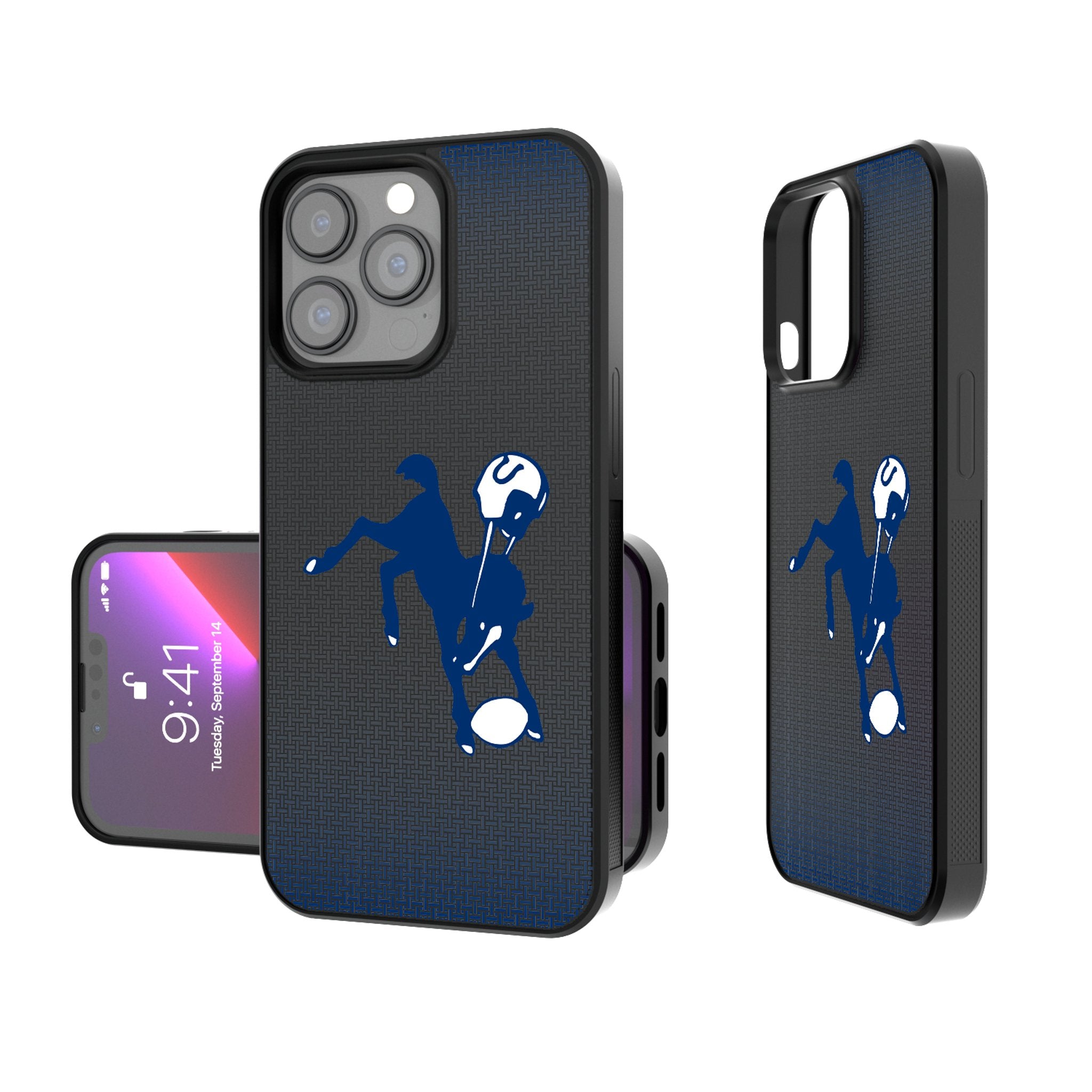 Vintage Baltimore Colts 1946 Historic Collection Linen Bump Phone Case - Perfect for NFL Fans & Retro Sports Enthusiasts | Compatible with iPhone & Samsung Galaxy