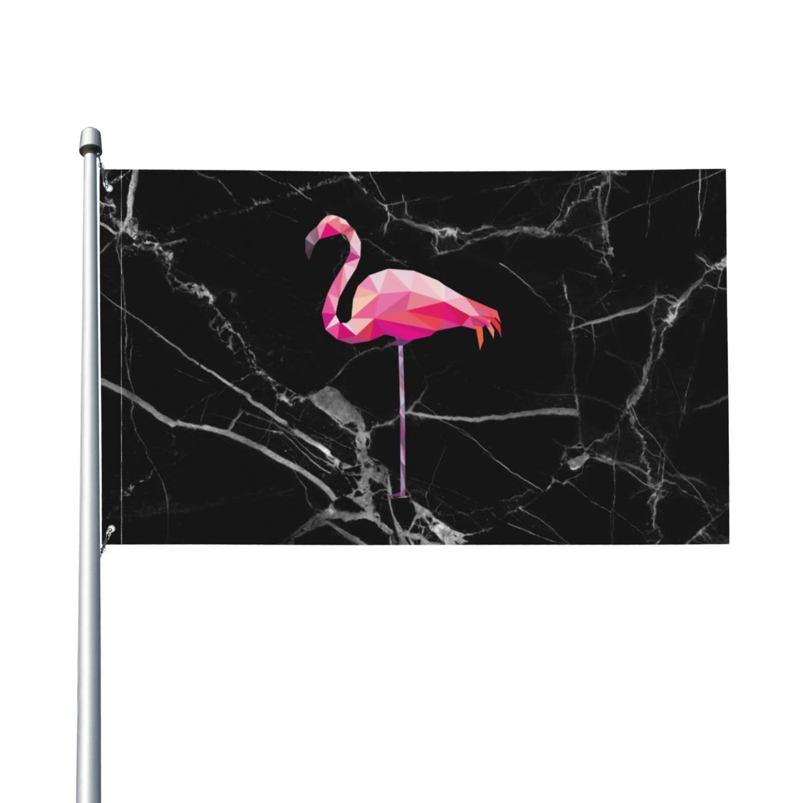 Veswiya Funny Flamingo Garden Flag 3x5ft - Geometric Flamingo Design Outdoor Yard Banner for Home Decor | Perfect for Patio, Lawn & Front Porch Decoration