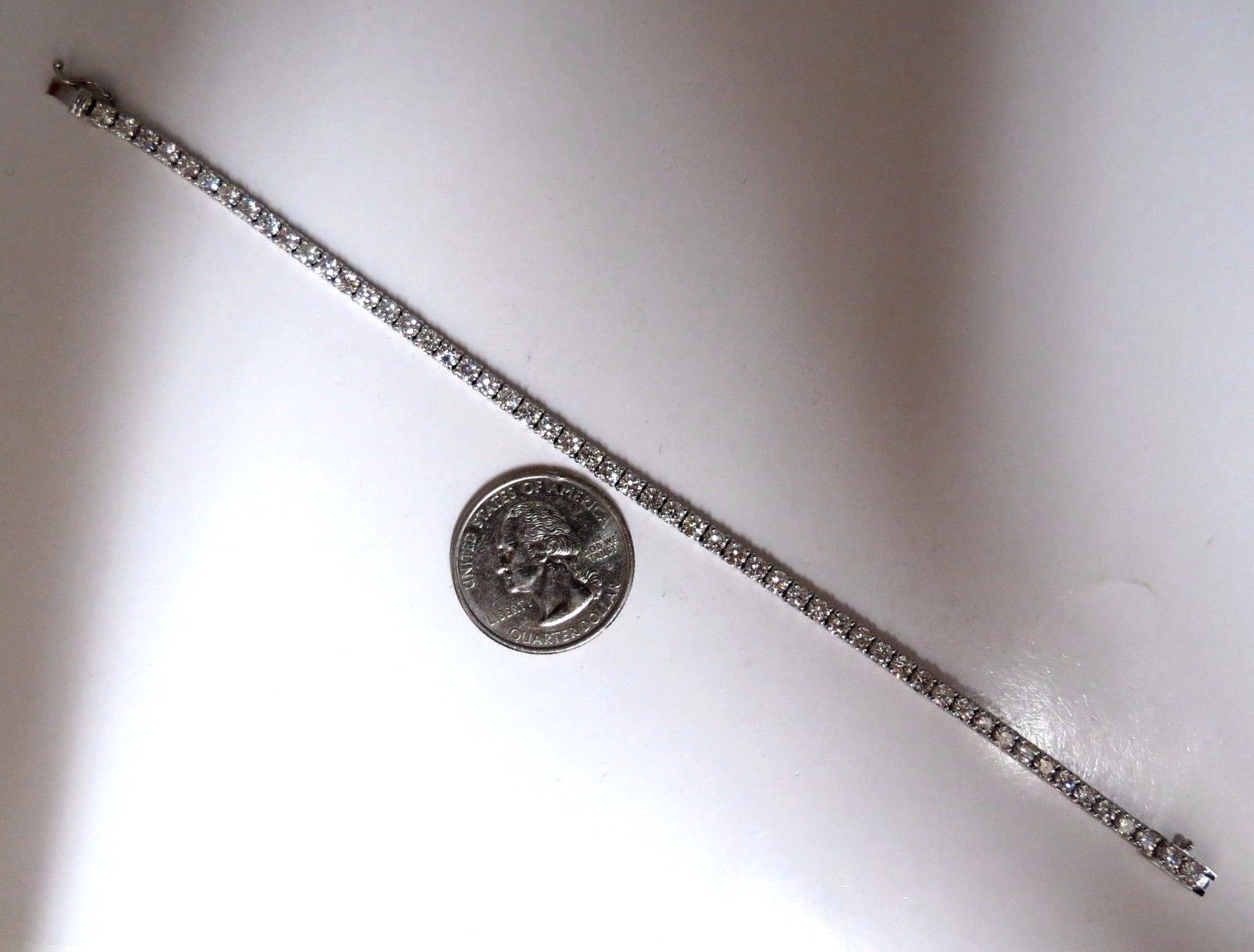 5.18ct Natural Diamond Tennis Bracelet in 14K Gold (G/VS) - 7 Inch, 54 Diamonds | Elegant Jewelry for Weddings, Parties & Special Occasions