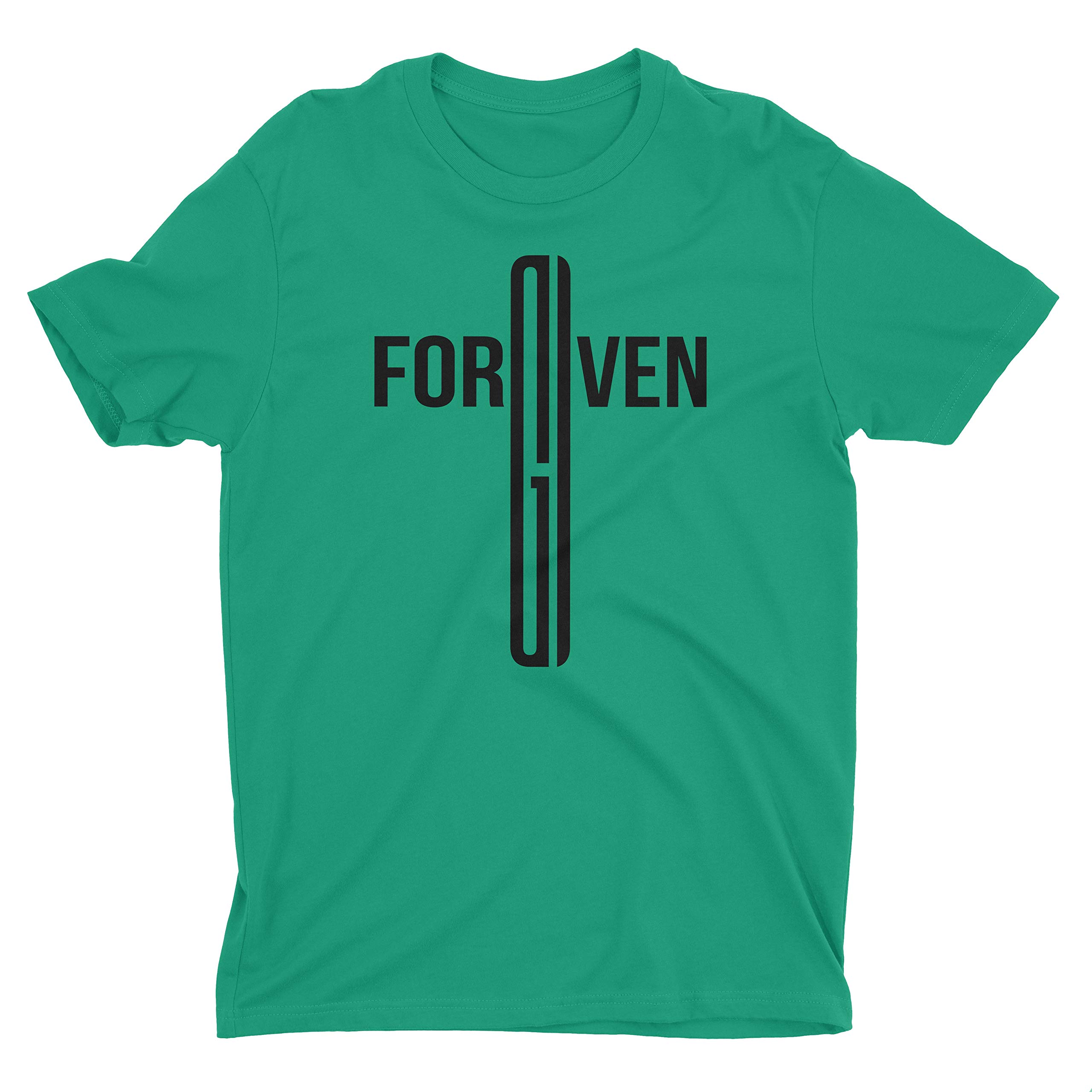 Forgiven Cross Christian T-Shirt for Men - Religious Bible Verse Apparel for Church, Worship & Daily Faith Inspiration