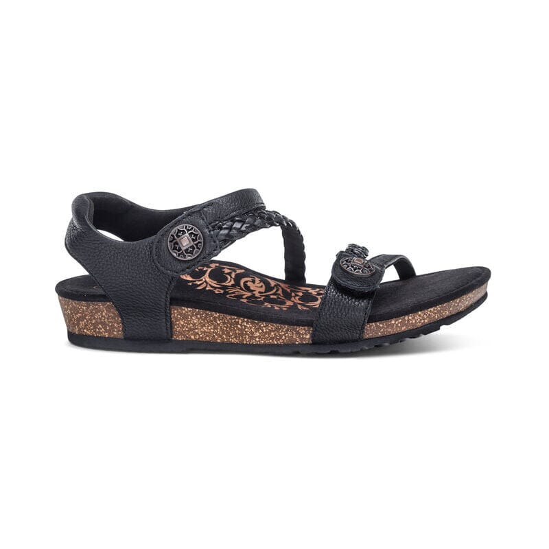 Aetrex Jillian SC465 Women's Comfortable Orthotic Sandals for Plantar Fasciitis & Arch Support - Perfect for Walking, Travel & Everyday Wear