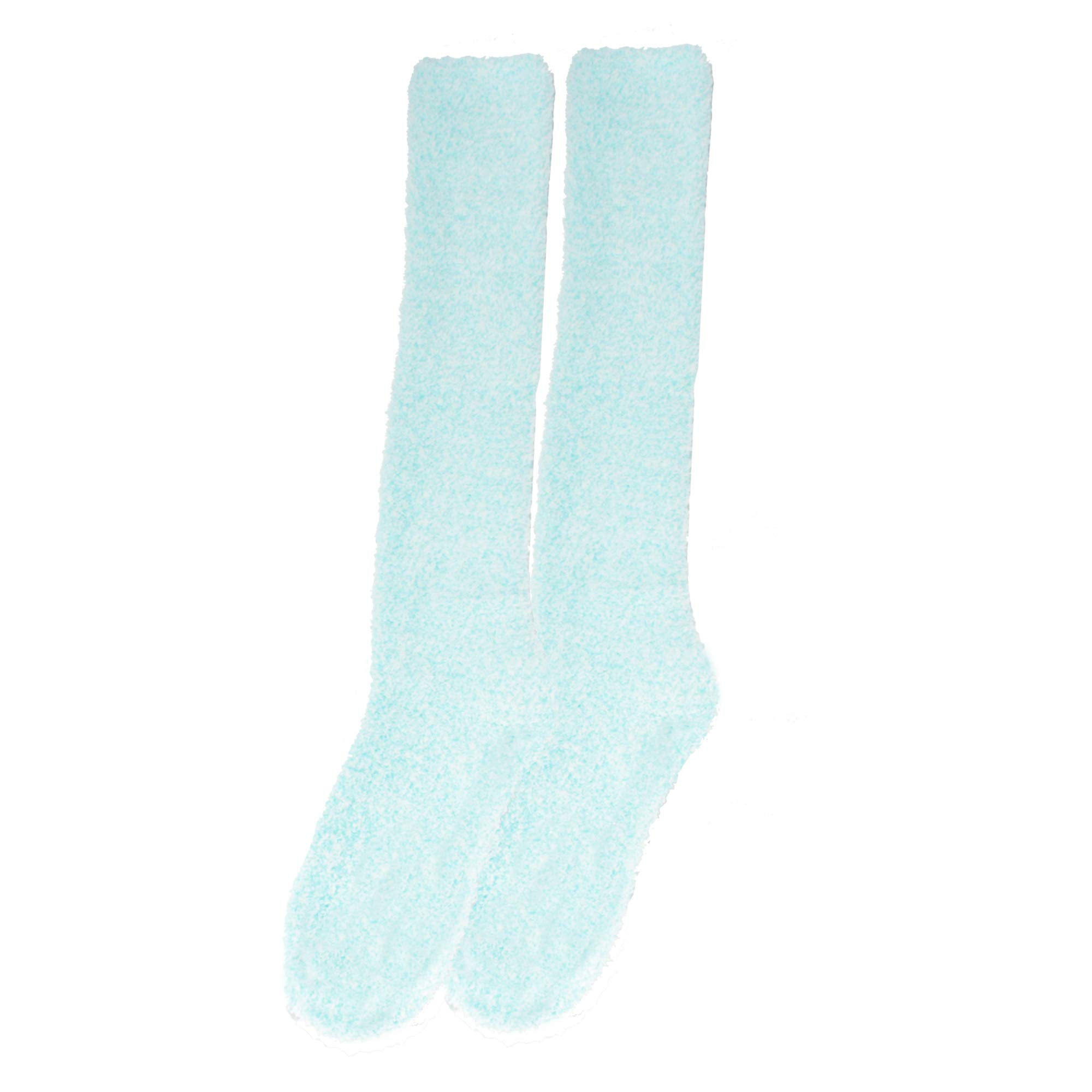 Women's Warm Fuzzy Feather Soft Knee High Socks for Winter - Cozy Thermal Boot Socks for Cold Weather, Home, Office & Outdoor Activities