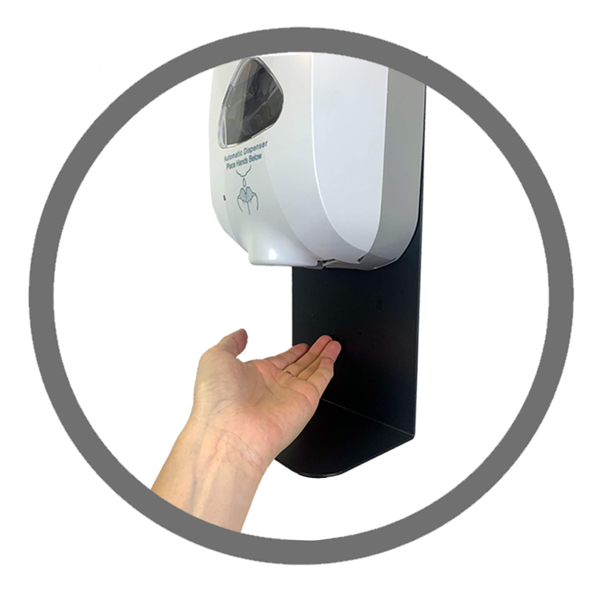 DBJ Crowd Control Stanchion Back Plate - Compatible with Hands-Free Dispenser | Durable Barrier Accessory for Queue Management in Retail, Events & Public Spaces