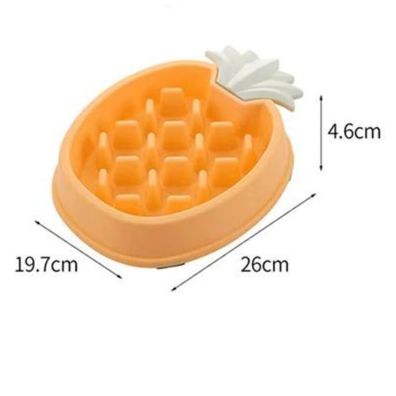 PSK PET MART Slow Feeder Cat Bowl - Elevated Anti-Vomiting Interactive Pet Dish for Food & Water - Perfect for Fast Eaters & Digestive Health (Ideal for Kittens & Adult Cats)