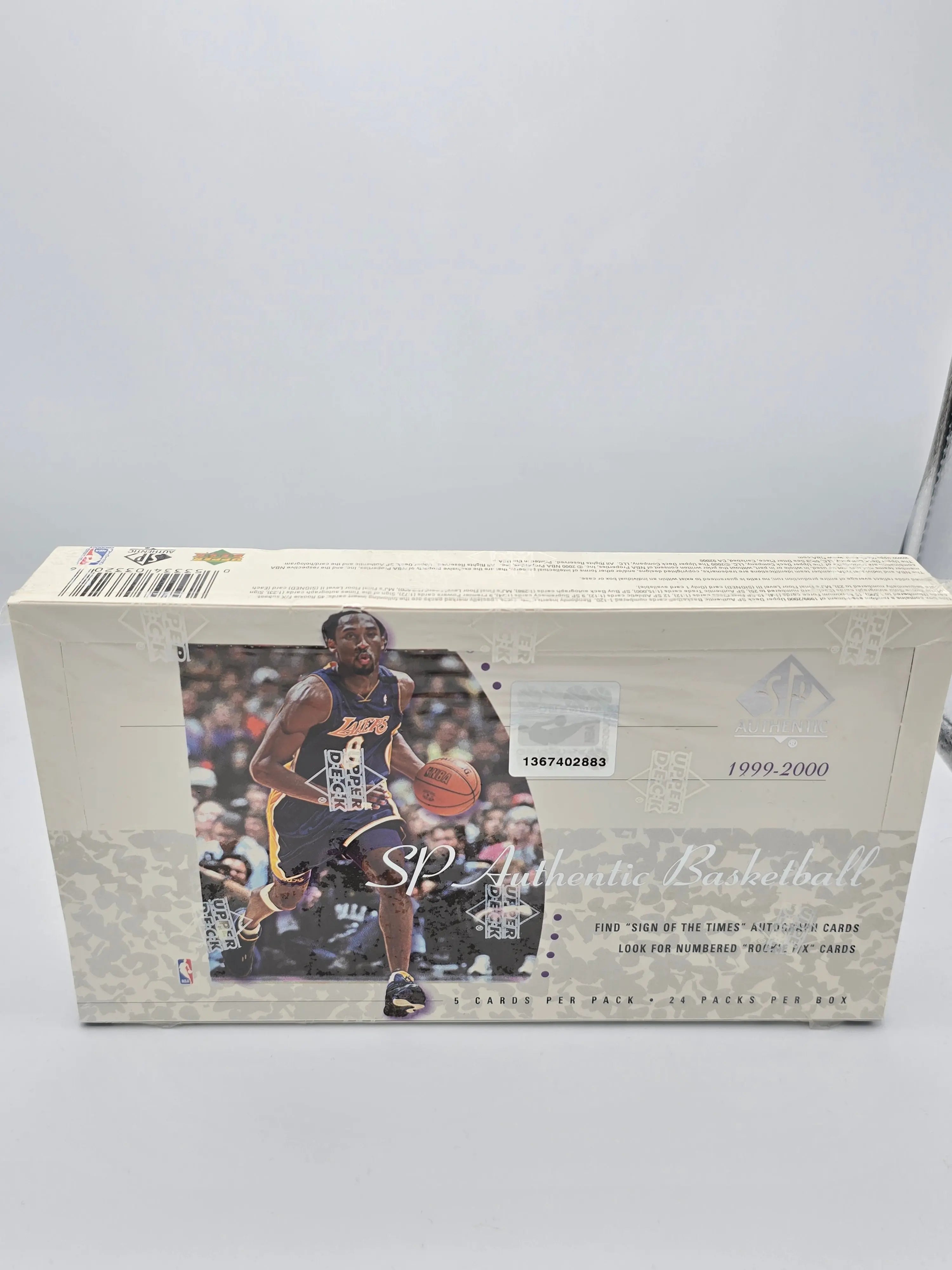 1999-00 Upper Deck SP Authentic Basketball Sealed Unopened Hobby Box - Collectible NBA Trading Cards for Sports Memorabilia & Investment - Perfect for Card Collectors, Investors, and Basketball Fans