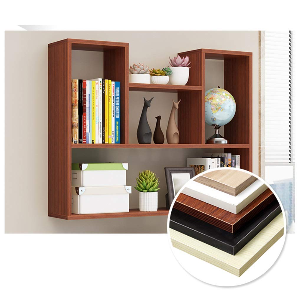 White Maple Wall Mounted Bookshelf - 60x90cm Durable Floating Shelf for Living Room, Bedroom & Office - Space Saving Decorative Storage Solution for Books, Plants & Home Decor