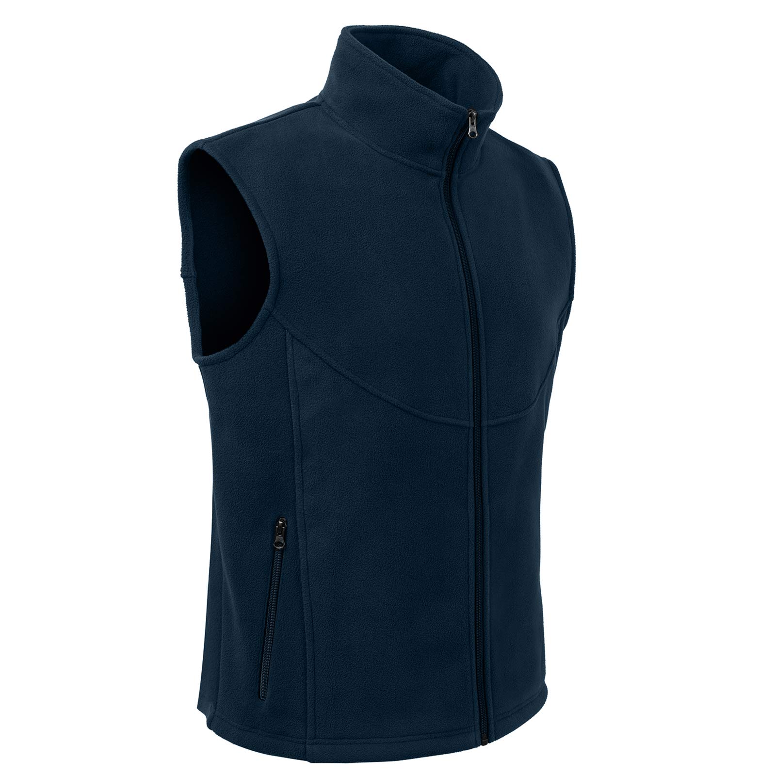 MOHEEN Men's Fleece Vest - Lightweight Full Zip Softshell Sleeveless Jacket with Pockets for Outdoor Activities, Hiking, Camping & Casual Wear