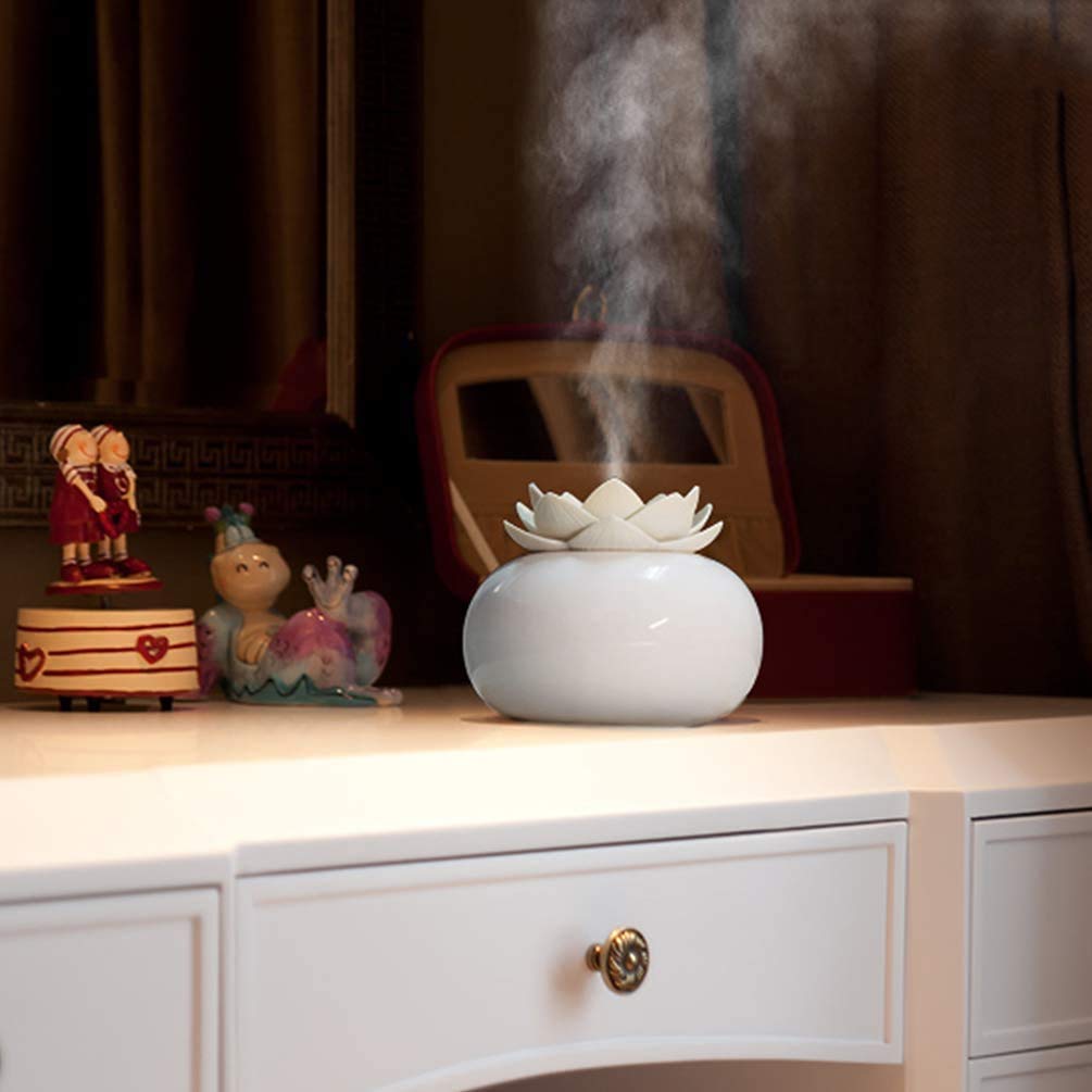 Premium Ceramic Essential Oil Diffuser for Home - Natural Aromatherapy Diffuser with Auto Shut-Off, Perfect for Bedroom, Office & Yoga Relaxation