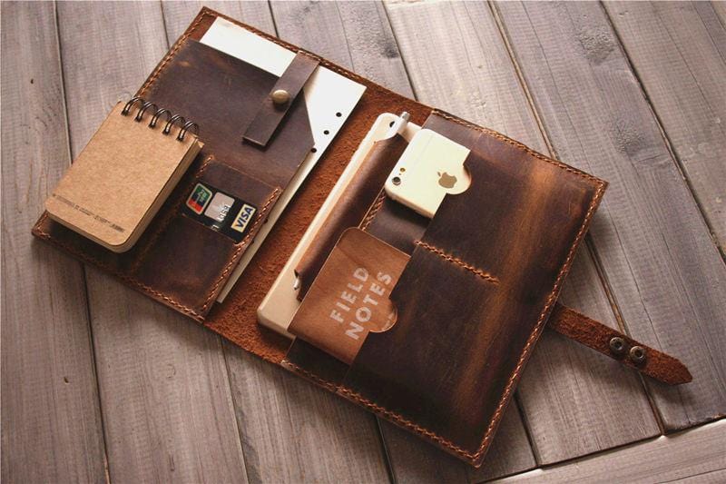 Premium Custom Leather iPad Pro Case Cover Folio - Handmade Genuine Leather Protective Sleeve for iPad Pro 11/12.9 inch - Perfect for Business, Travel & Daily Use