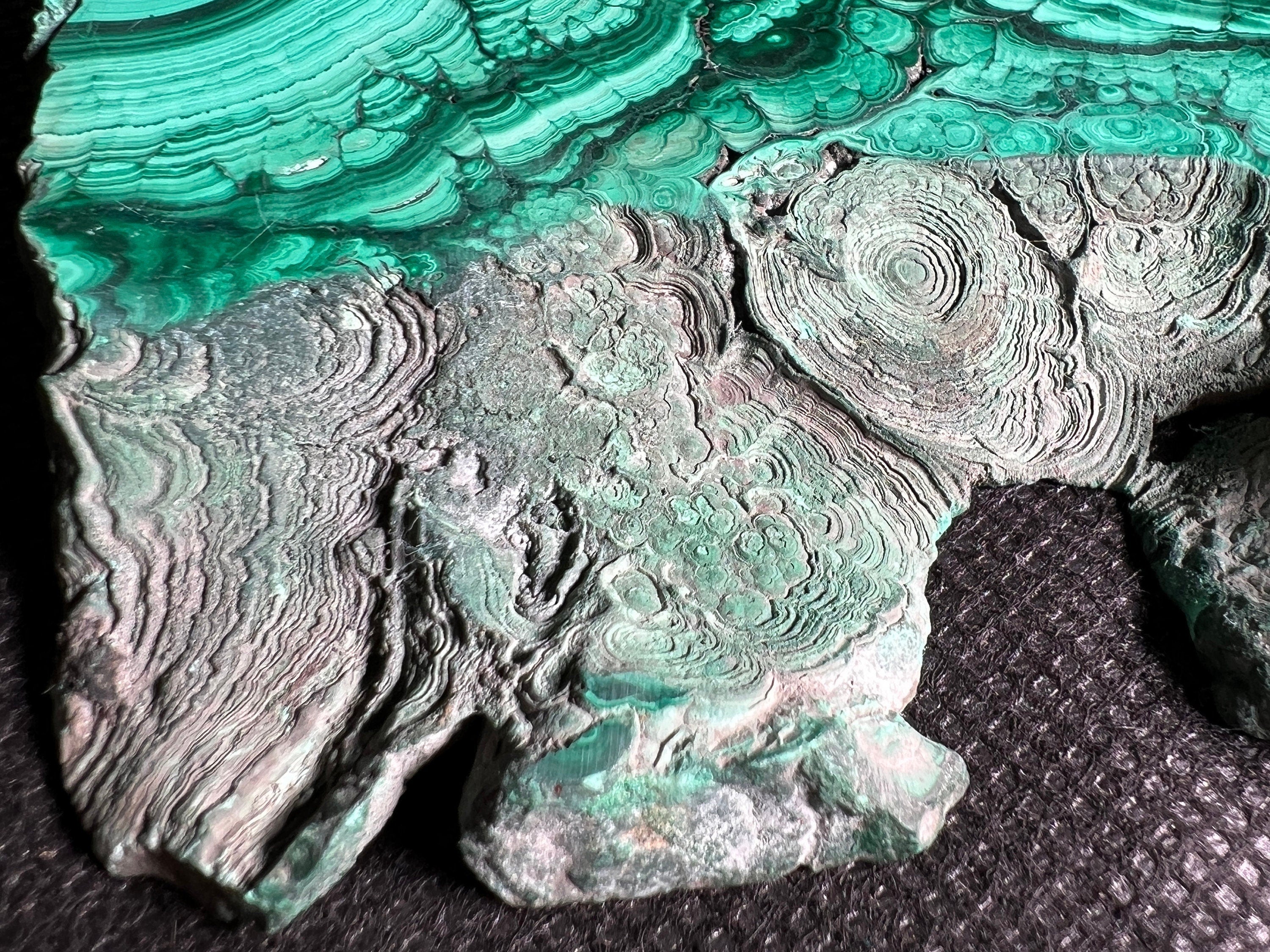 Premium MALACHITE Crystal Slab - Natural Green Malachite Stone for Jewelry Making, Unique Spiritual Gift & Home Decor (50434) - Perfect for Meditation Spaces, Healing Rooms & Luxury Interior Design