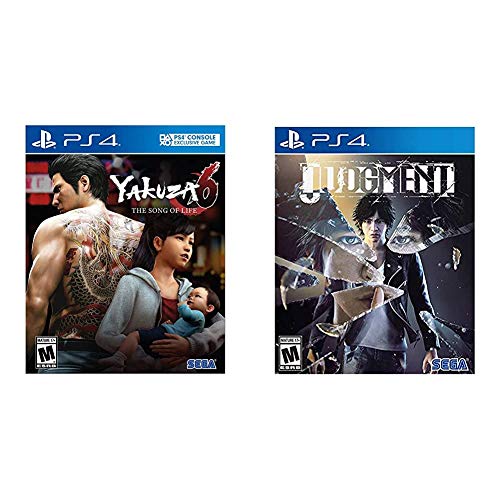 Yakuza 6: The Song of Life & Judgment - PlayStation 4 Game Bundle | Action-Adventure Crime Drama Video Games for Adults | Perfect for Fans of Japanese Open-World Gaming