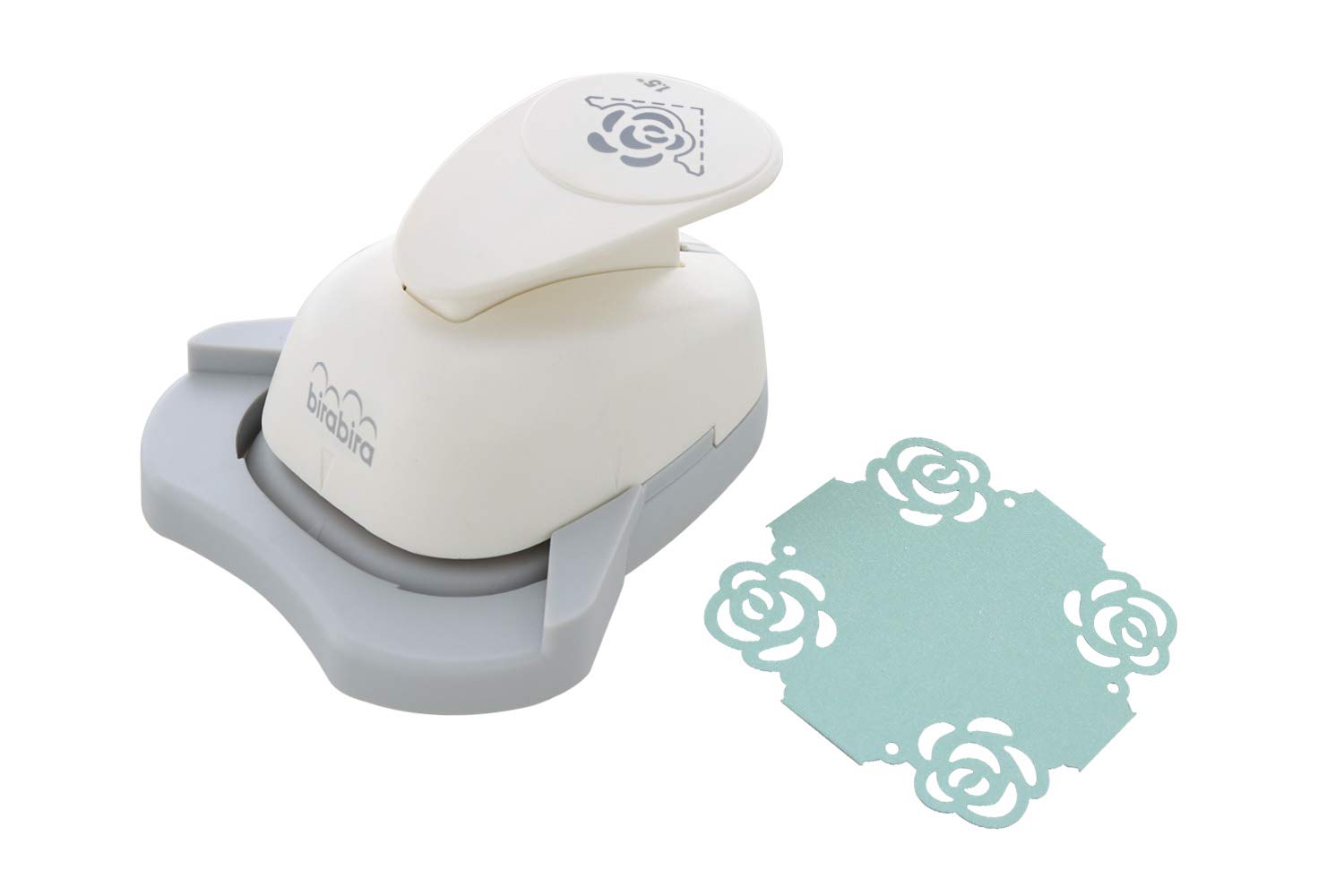 Bira Craft 1.5 Inch Rose Shape Paper Corner Punch - Valentine's Day Scrapbooking Tool for DIY Cards, Invitations, and Photo Albums (Rose-2) - Perfect for Crafting, Gift Wrapping, and Home Decor Projects
