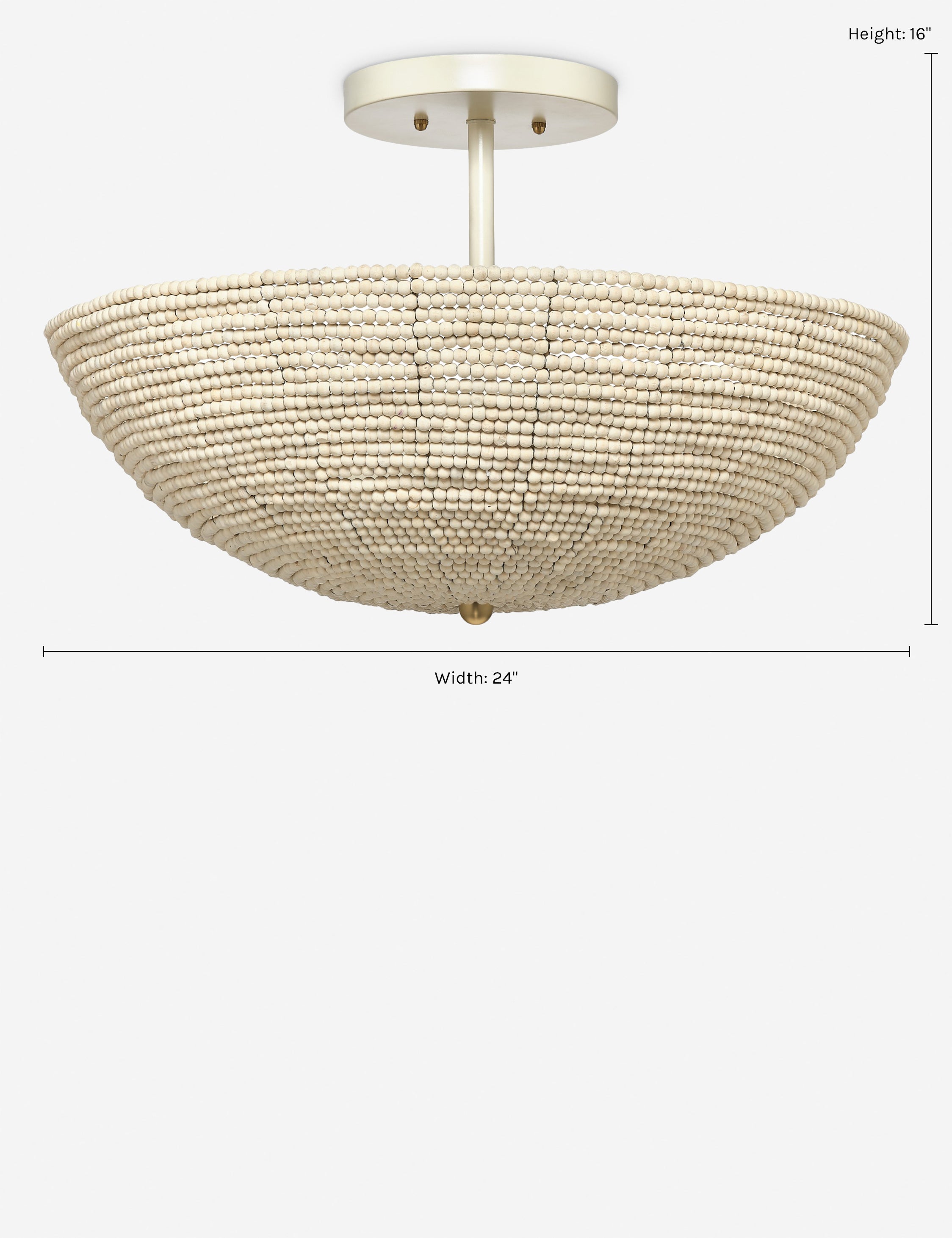 Essie Semi Flush Mount Light Fixture - Modern Ceiling Lighting for Bedroom, Kitchen, Hallway & Dining Room