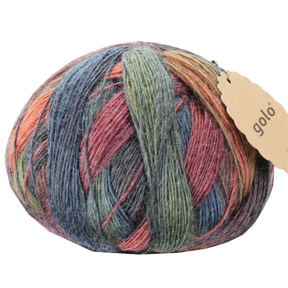 Premium 3.5oz Golo Cashmere Yarn - Soft Wool Yarn for Knitting, Weaving & Sock Making (MQ5-008) - Perfect for DIY Scarves, Sweaters & Winter Accessories