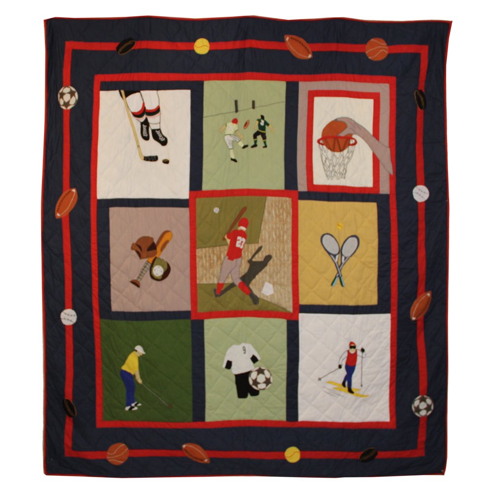 Play to Win Quilt Twin Size 65
