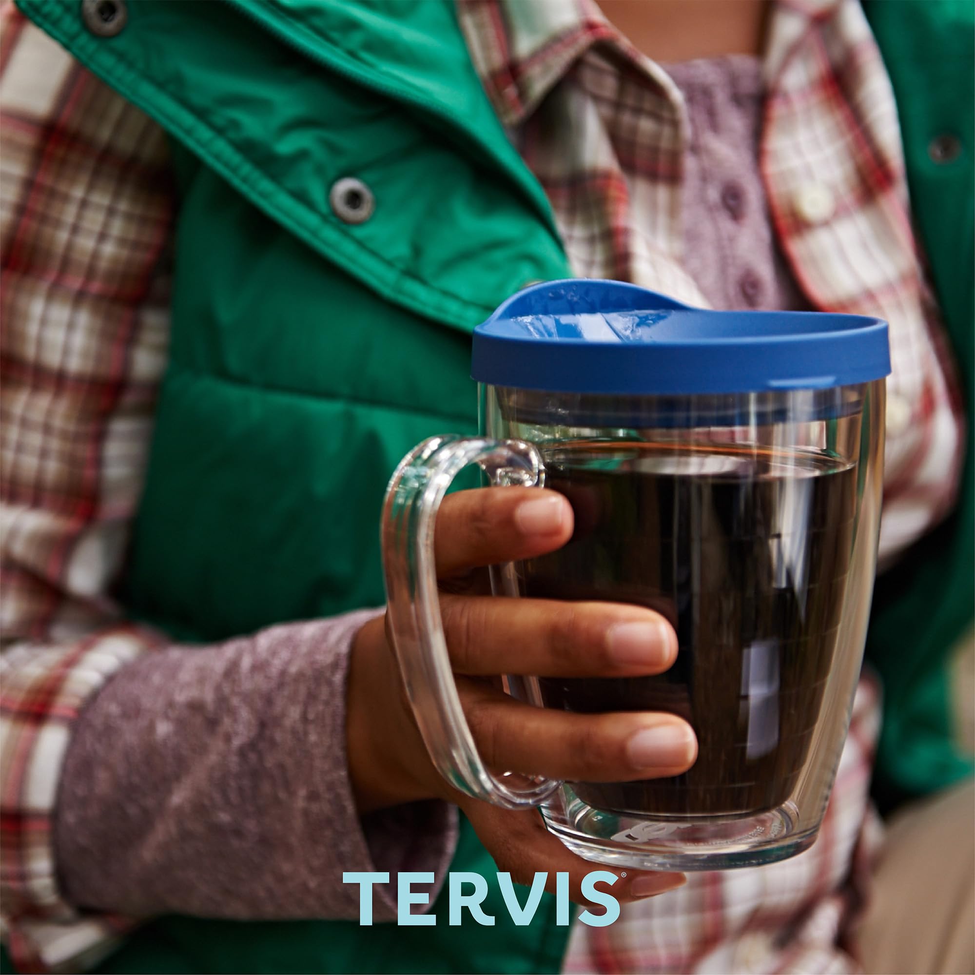 Tervis Stay Wild Double Walled Insulated Tumbler - 16oz Travel Mug Keeps Drinks Cold & Hot for 24 Hours - Made in USA - BPA Free - Perfect for Coffee, Tea & Outdoor Adventures