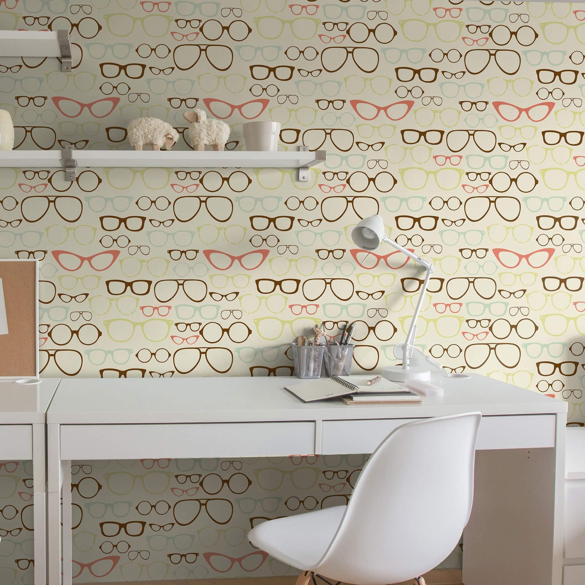 Tan and Beige Retro Peel and Stick Removable Wallpaper - Self-Adhesive Wall Decor for Teens Room, Dorm, Nursery & Home Office - Easy DIY Installation & Damage-Free Removal