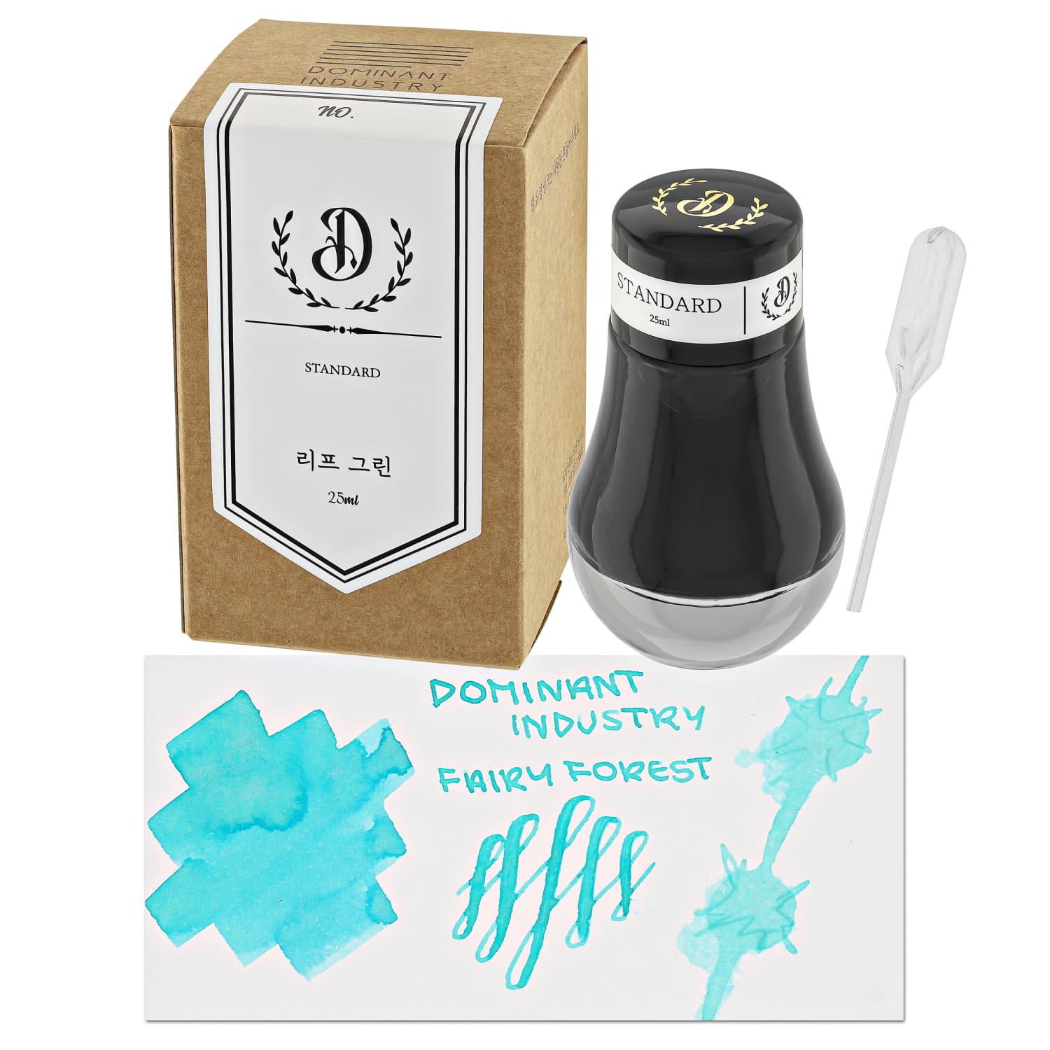 Dominant Industry Pearl Series Fairy Forest Bottled Ink - 25mL Shimmering Calligraphy & Fountain Pen Ink for Artistic Writing, Journaling, and Lettering