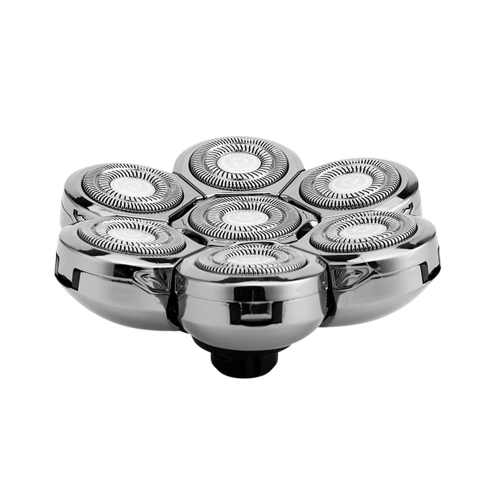 DXBO 6D Electric Shaver Replacement Heads - 7 Blade Rotary Shaver Heads for Men, Waterproof Razor Accessories - Perfect for Travel, Home & Gym Use (Color: 7 Blades)