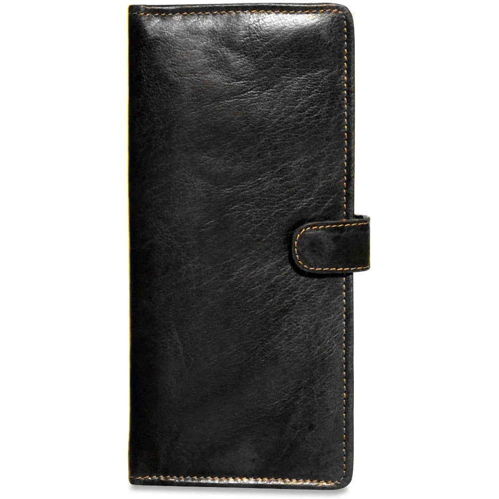 Jack Georges Travel Wallet - RFID Blocking Leather Passport Holder for Men & Women - Perfect for Airplane, Cruise, and International Travel Accessories