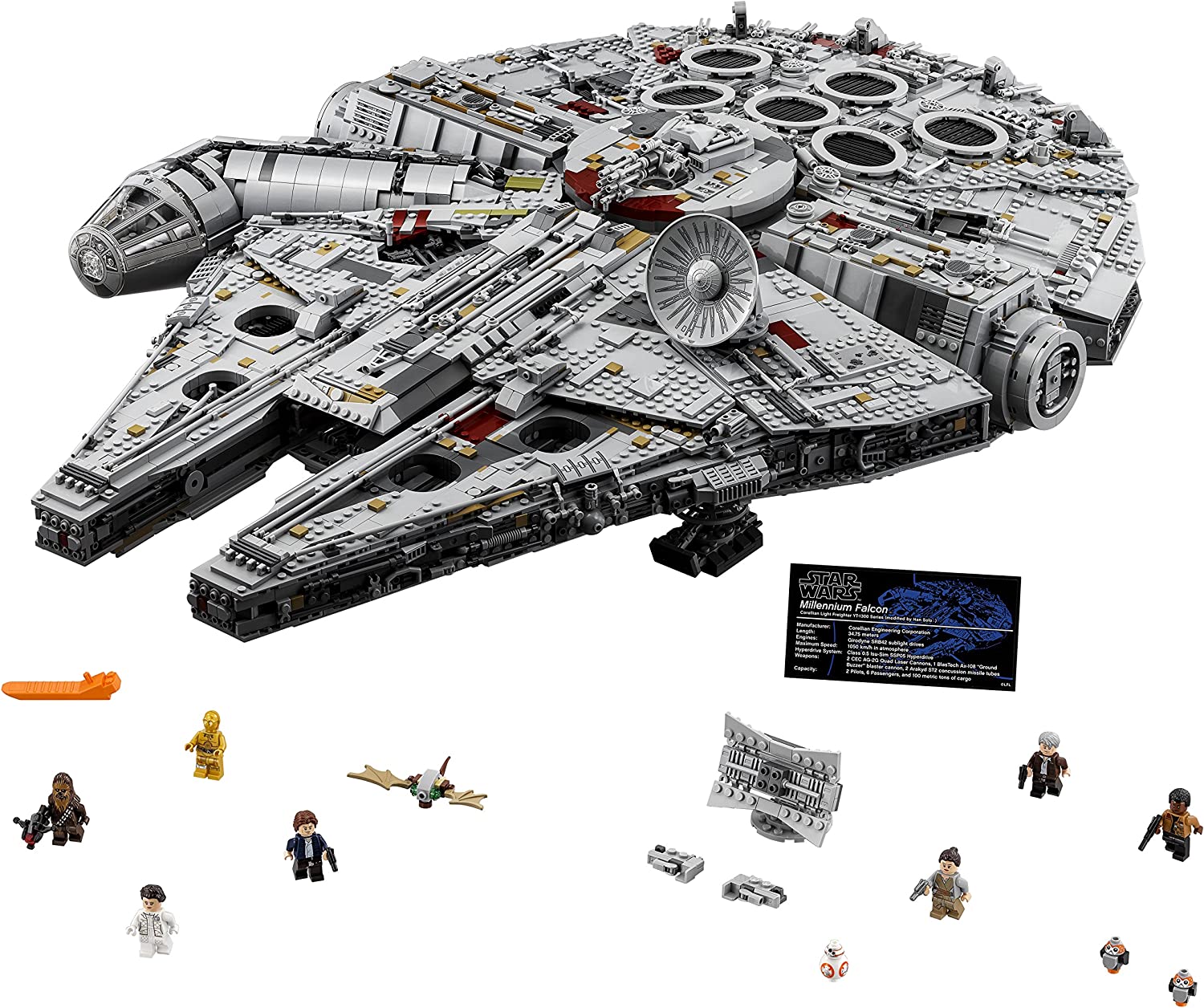 LEGO Star Wars Ultimate Collector Series Millennium Falcon 75192 Building Kit – 7,500+ Pieces, Display Model for Adults & Fans – Perfect for Collectors & Star Wars Enthusiasts – Great Gift for Christmas & Birthdays