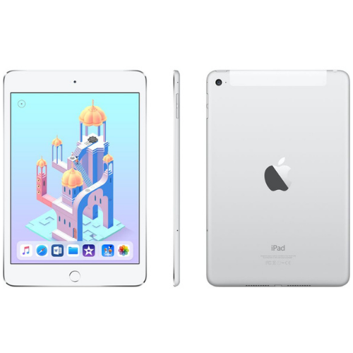 Apple iPad Mini 4 16GB Silver - WiFi + Cellular Unlocked Tablet - Perfect for Travel, Work & Entertainment