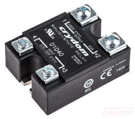 D1D100 Solid State Relay - 32VDC Input, 100V 100A DC Output for Industrial Automation & Power Control Systems