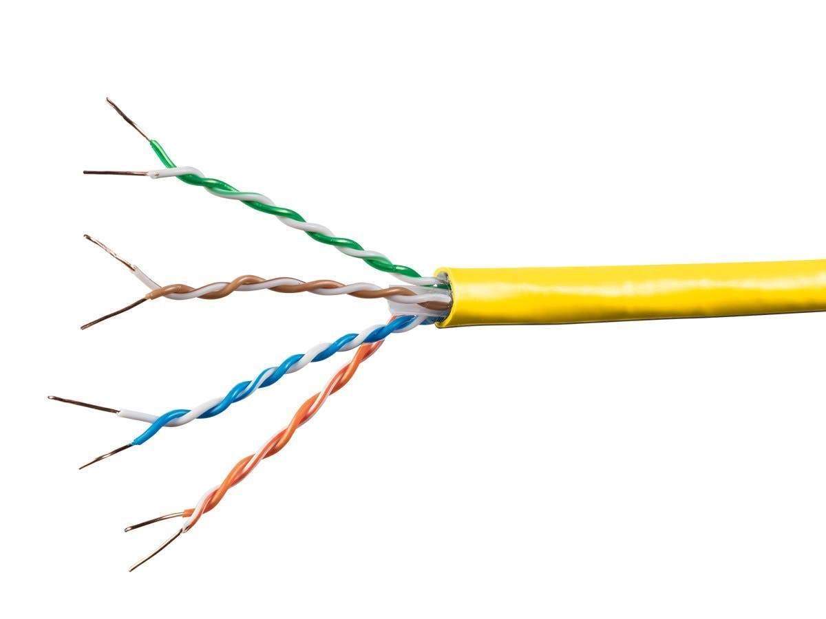 Monoprice Cat6A Ethernet Bulk Cable - 1000ft Solid Bare Copper Wire, 550MHz, 10Gbps UTP CMR Rated, 23AWG (Blue) - Perfect for Home Networking, Office Setup & High-Speed Data Centers
