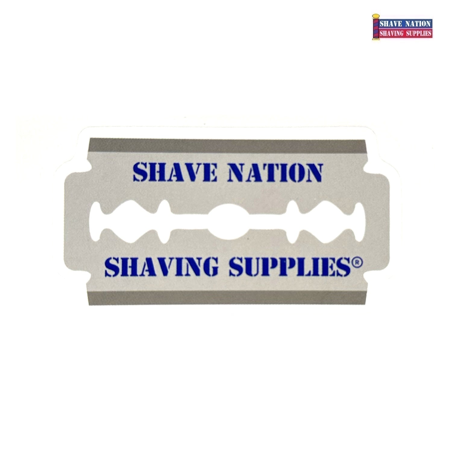 FREE Shave Nation Sticker with Every Razor Purchase - Perfect for Grooming Kits & Barber Gifts