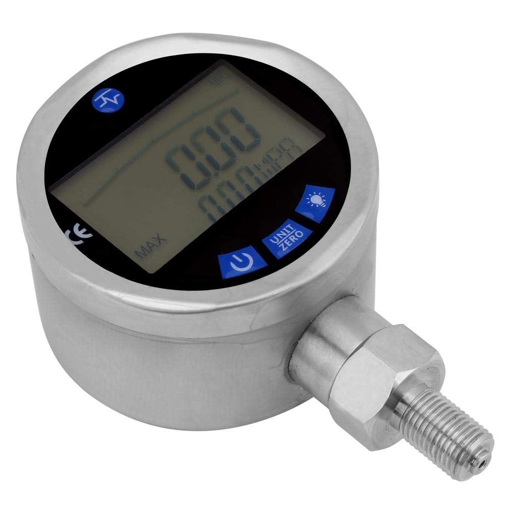 Digital Pressure Gauge 400BAR 0-40Mpa 10000PSI - DPG-80B Hydraulic Gauge with G1/4 Connector for Oil, Gas & Water Pressure Measurement | Ideal for Industrial, Automotive & HVAC Systems
