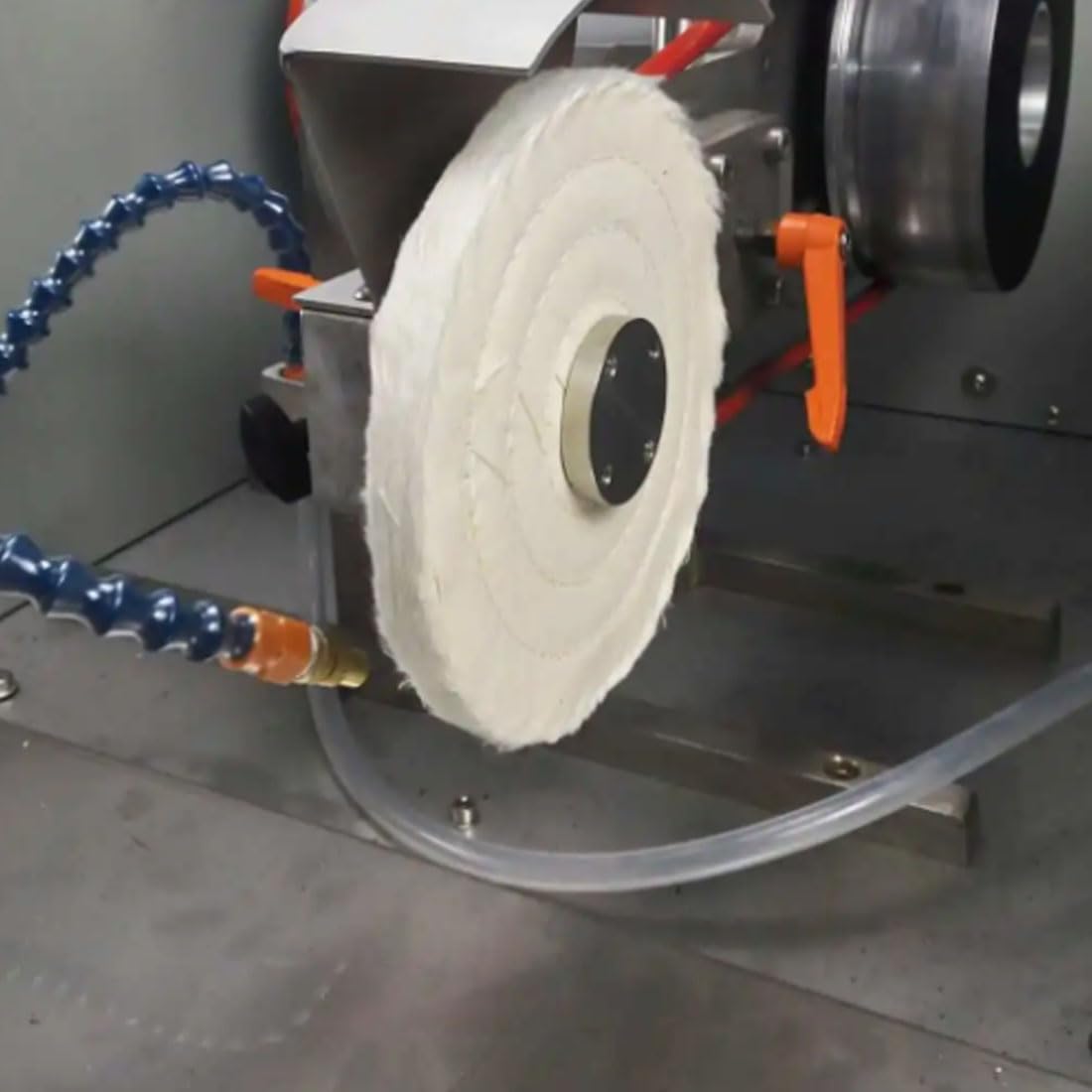6'' 70 Ply Cotton Buffing Wheel with 1/2'' Arbor - Premium Cloth Abrasive Polishing Wheels for Bench Grinder, Metal & Wood Finishing, Jewelry & Automotive Detailing