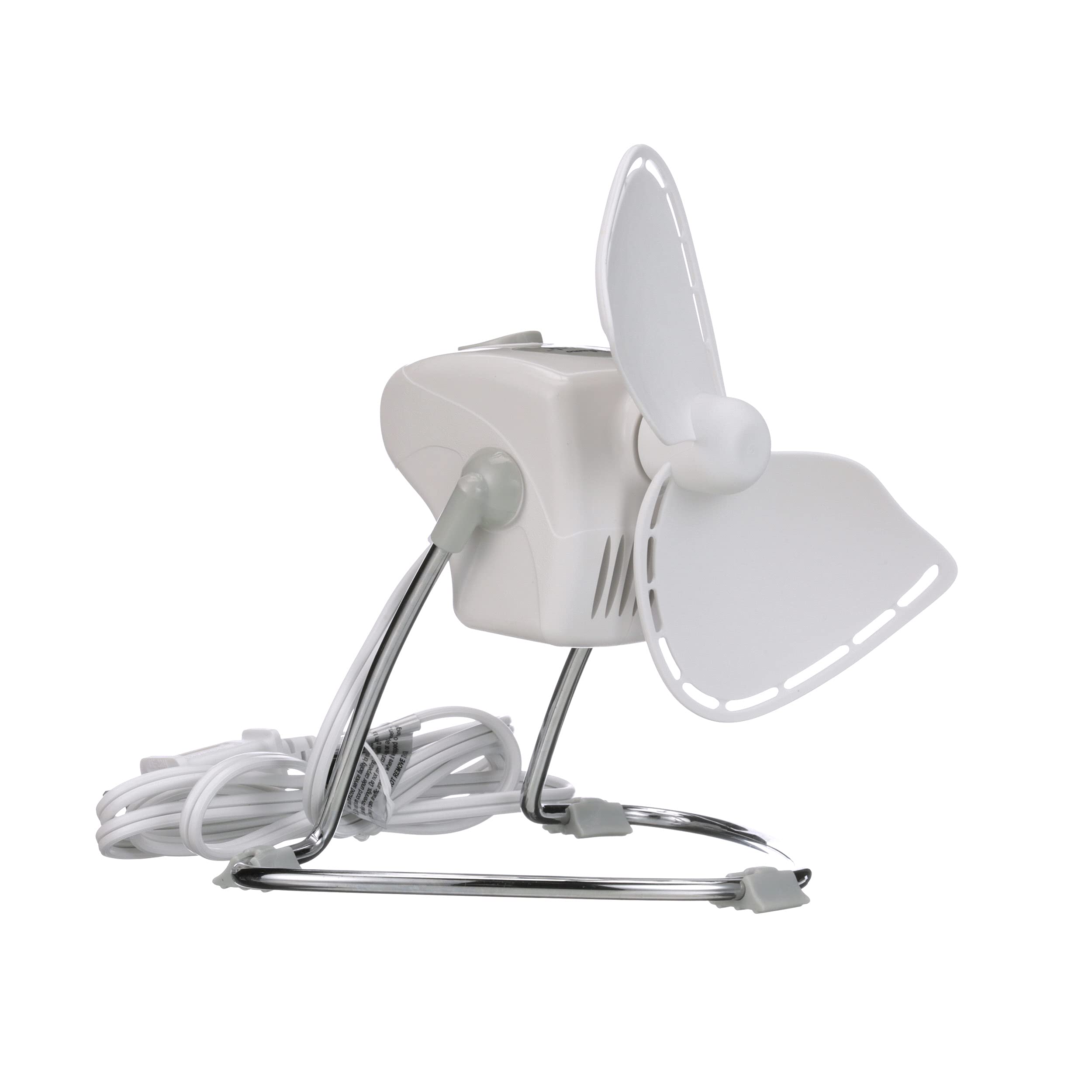 Caframo Chinook 2-Speed Desk Fan - Cage-Free Design, Easy-Clean Soft Blades, 8.8