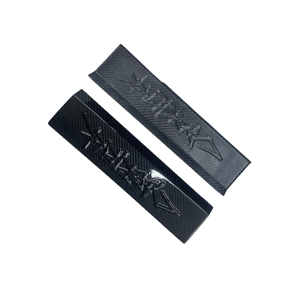 Premium Real Carbon Fiber Door Sill Protectors for Tesla Cybertruck - Scratch Resistant, Durable & Stylish Interior Accessories | Perfect for Off-Road Adventures & Urban Driving
