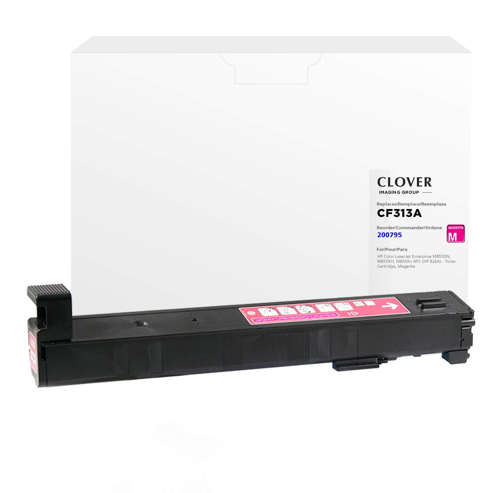 Clover Remanufactured Magenta Toner Cartridge Replacement for HP CF313A (HP 826A) | High-Quality Compatible Ink | Perfect for Home & Office Printing