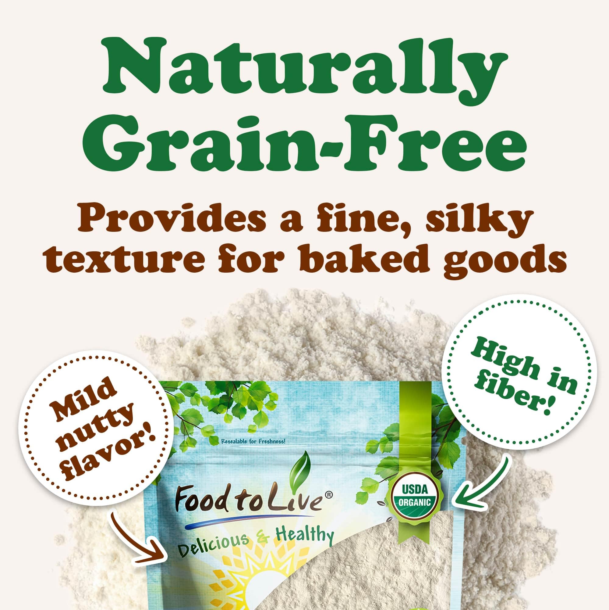 Organic Cassava Flour 16 lbs - Non-GMO, Raw Yuca Root Powder, 100% Pure, Kosher, Vegan, Paleo-Friendly, Bulk Wheat Flour Alternative - Perfect for Baking, Cooking & Gluten-Free Recipes