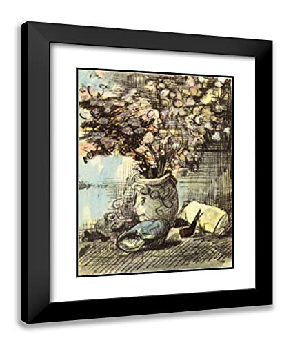 Black Modern Wood Frame with Double Matting