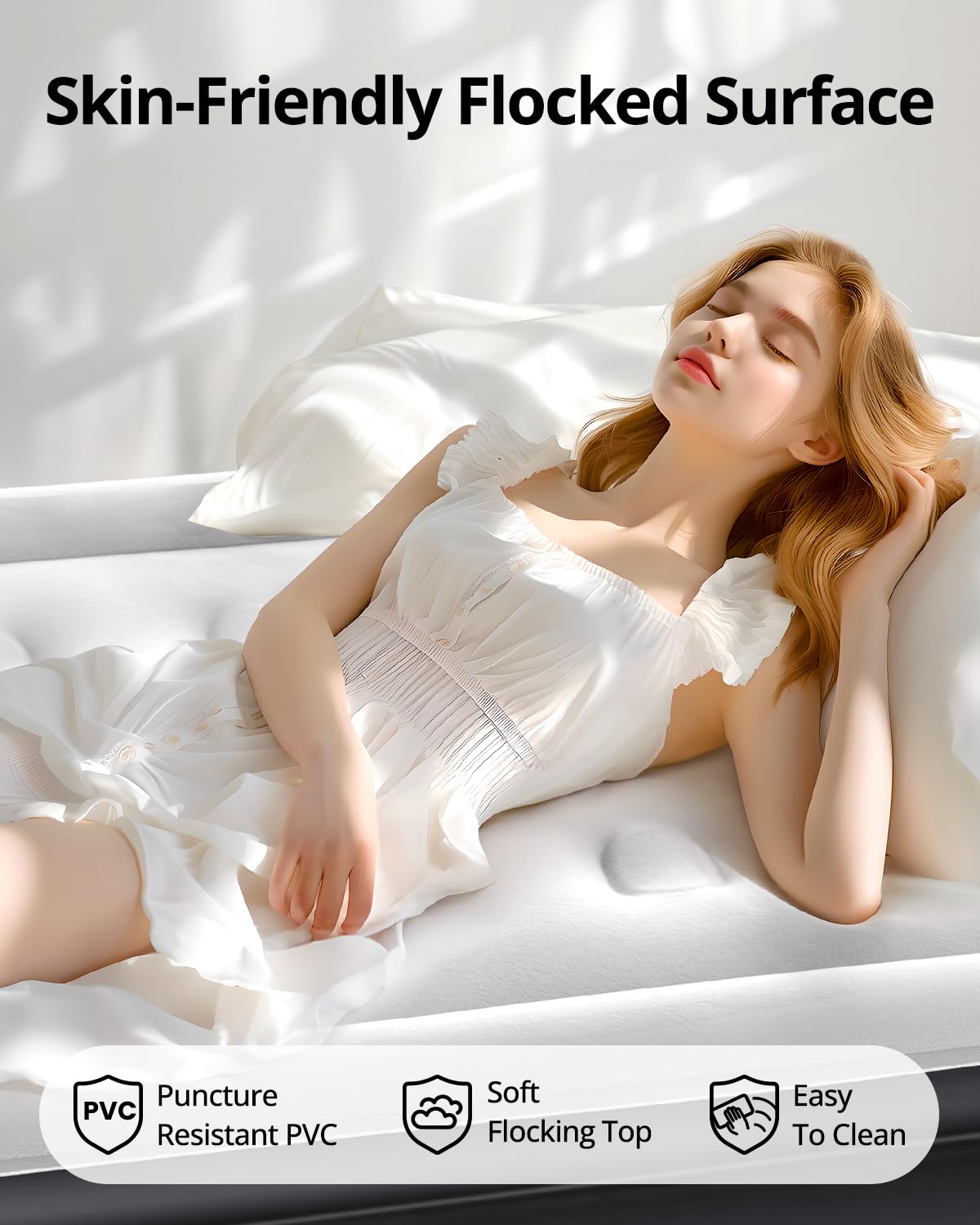 **Airefina Twin Air Mattress with Built-in Pump - 18