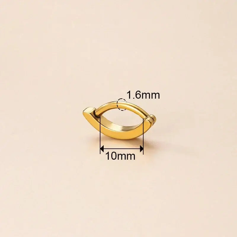 14G Minimalist Hinged Hoop Belly Ring - Surgical Steel Navel Piercing Jewelry for Women | HSPJ818 | Perfect for Everyday Wear, Parties & Body Piercing Lovers