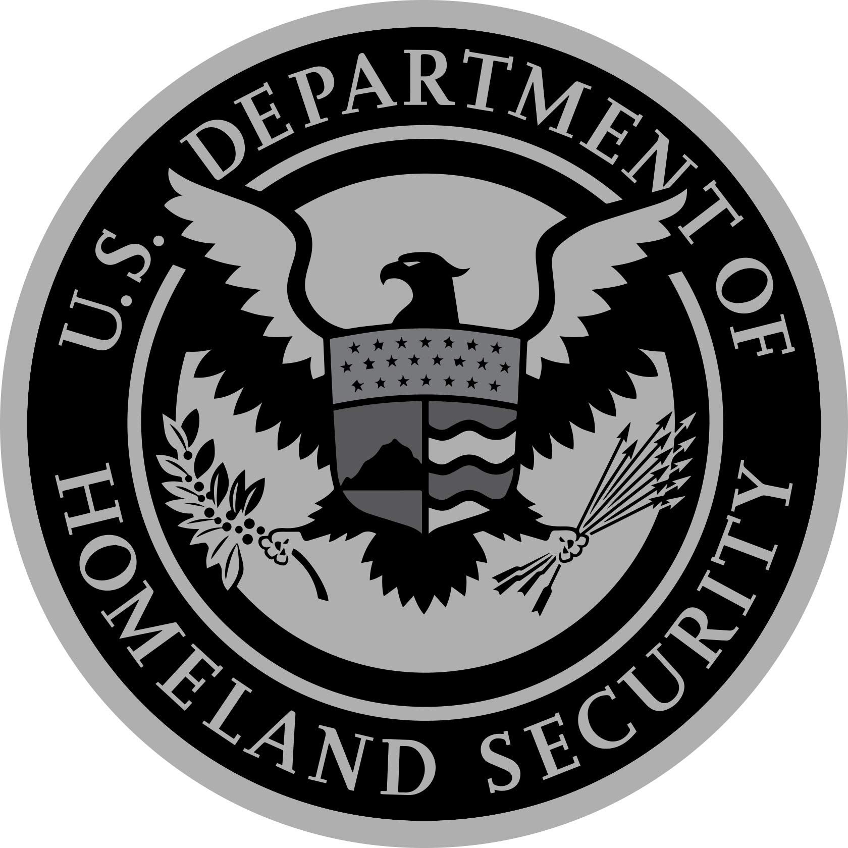 Homeland Security Vinyl Sticker Decal - Custom Size Options (4