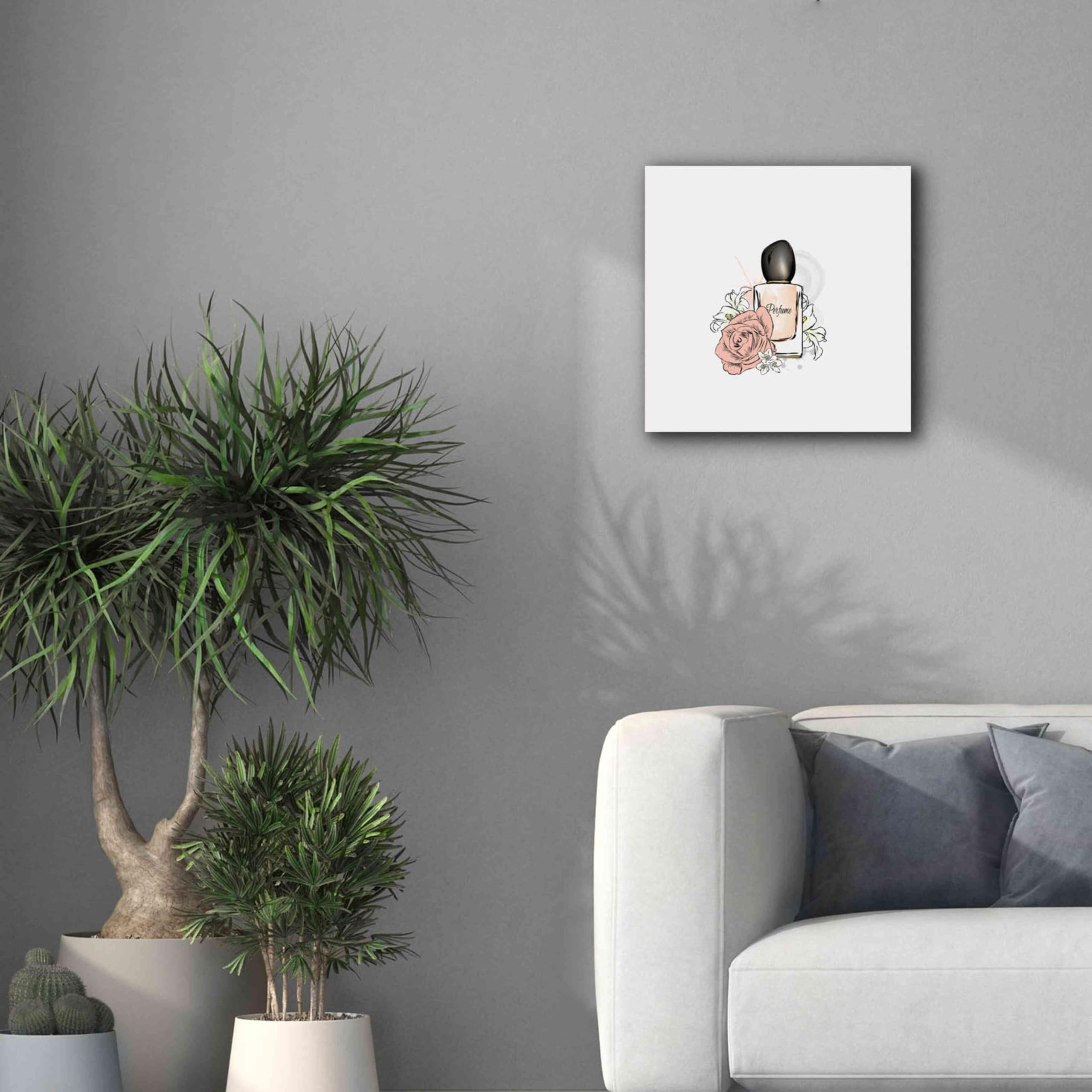 Epic Graffiti 'Perfume I' by Incado - Premium Giclee Canvas Wall Art Print 18x18 Inches - Modern Home Decor for Living Room, Bedroom & Office