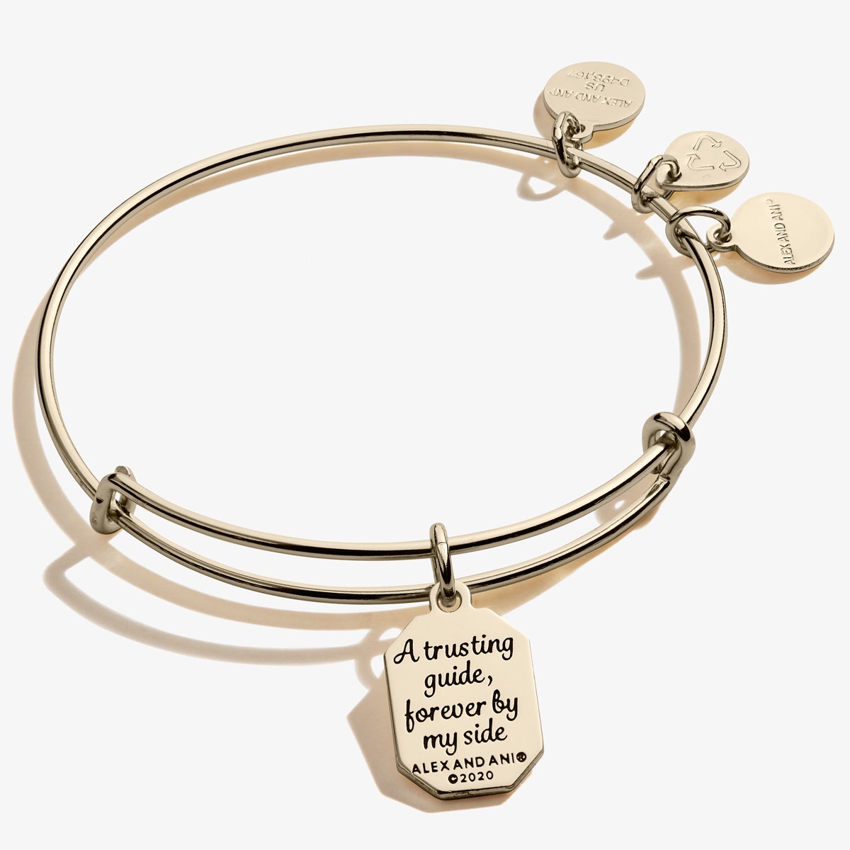 Trusting Guide Charm Bangle - Elegant Inspirational Jewelry for Women - Perfect Gift for Aunts, Sisters & Loved Ones | Ideal for Birthdays, Anniversaries & Special Occasions