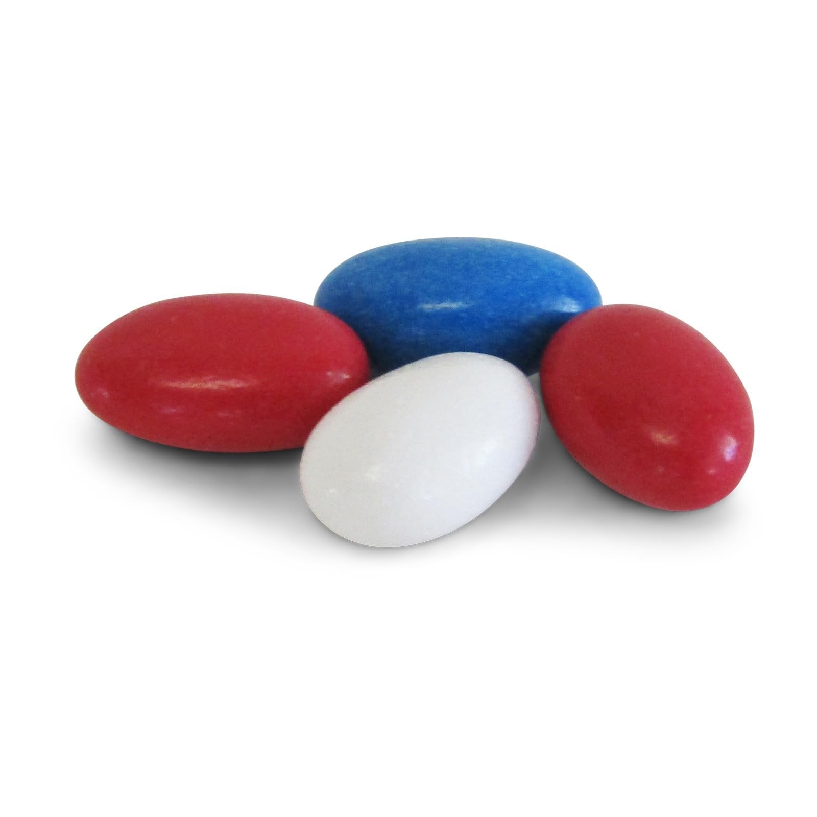 Patriotic Jordan Almonds Medley - 10 lbs Bulk Candy for Weddings, Baby Showers & Holidays | Red, White & Blue Party Favors