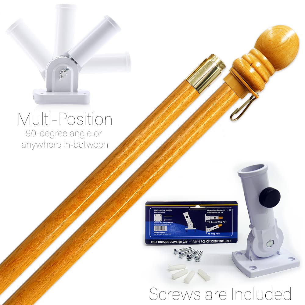 Breeze Decor Fall Harvest Vertical Kit - 3 Leaves Autumn Decor for Home & Garden
