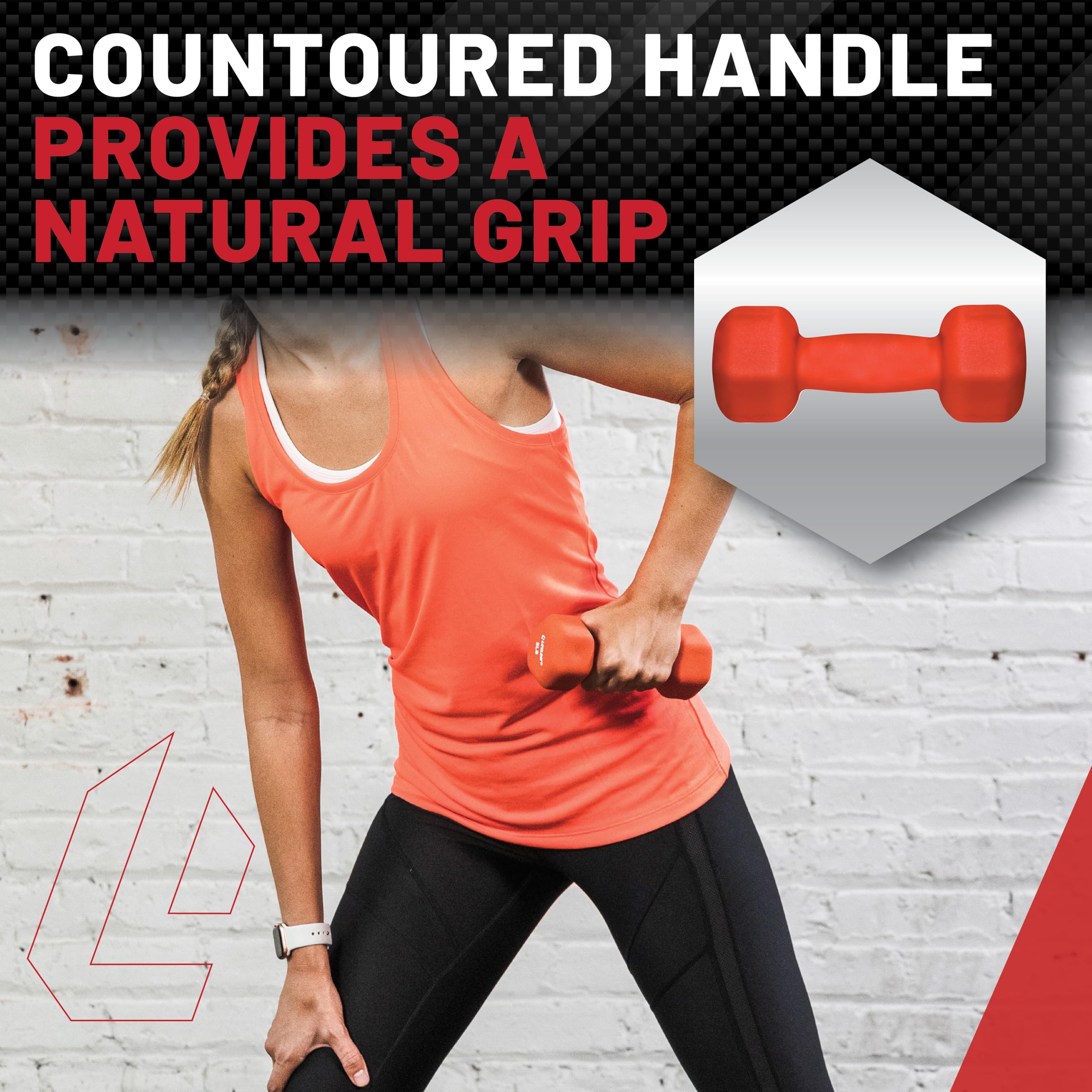 Premium Neoprene Dumbbell Weights Set for Home Gym - 2-25lbs Non-Slip Grip - Ideal for Strength Training, HIIT & CrossFit Workouts