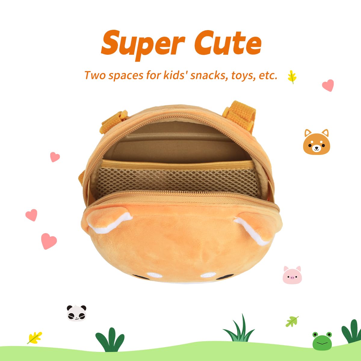 Adorable 3D Cartoon Shiba Inu Crossbody Purse for Girls - Cute Dog Coin Wallet for Toddlers & Kids - Perfect for School, Travel, and Everyday Use