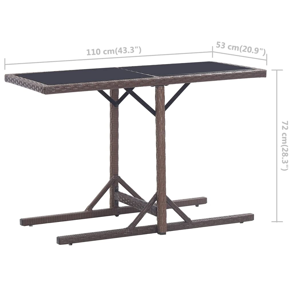 Outdoor Patio Dining Table - 43.3